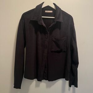 OAK + FORT Black Button-Up Shirt